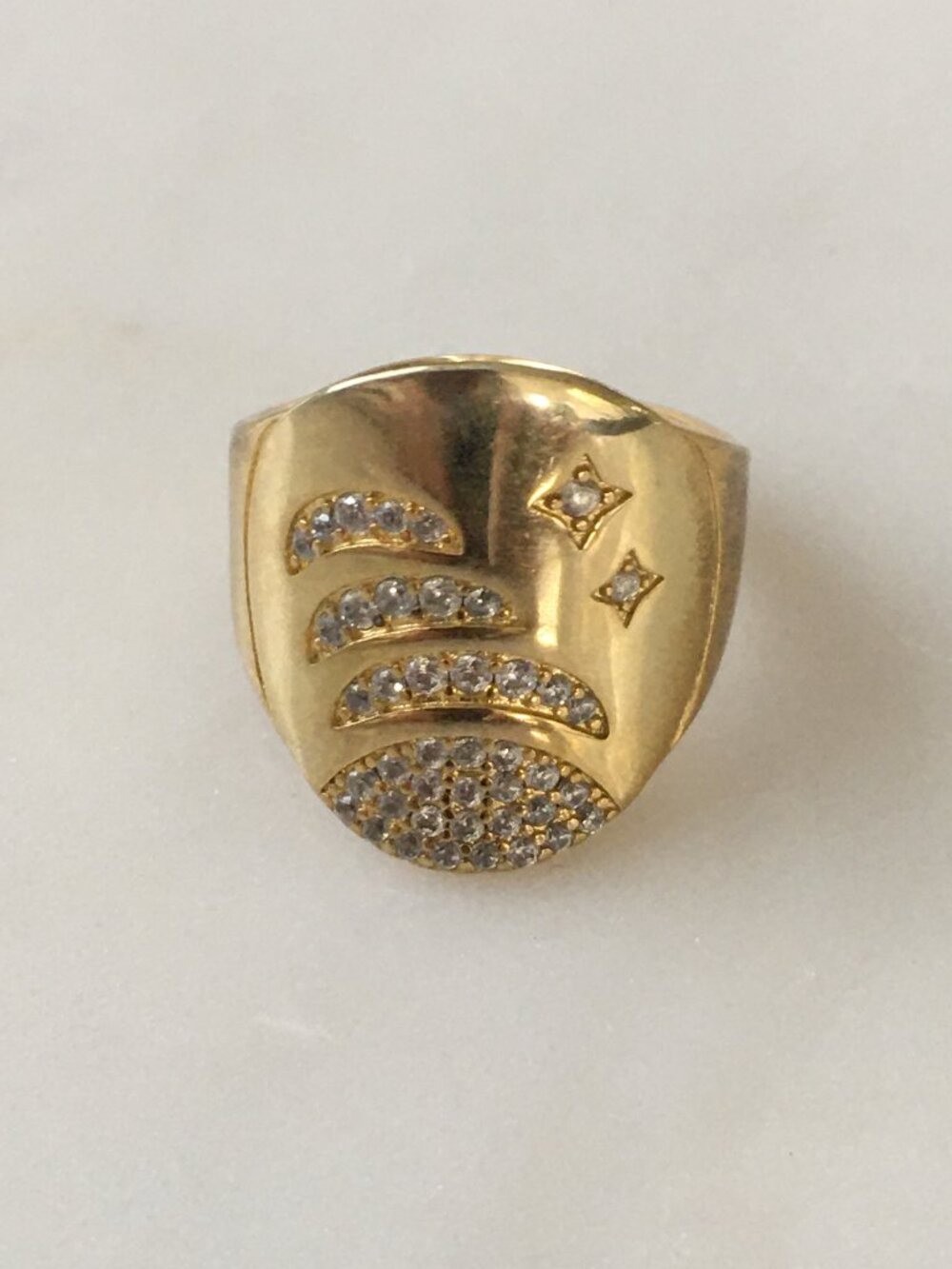 APM Monaco Moon & Stars Ring